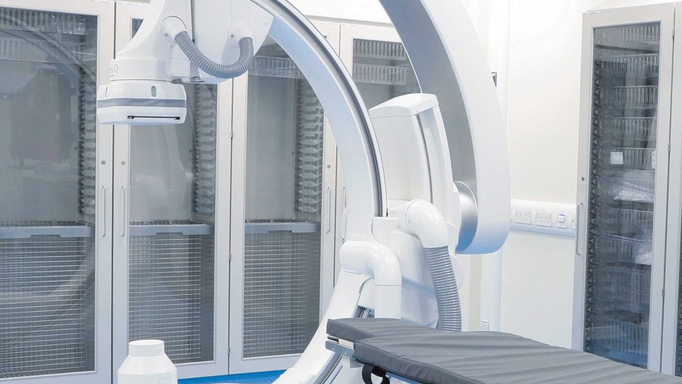 Catheter storage units